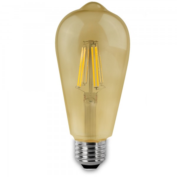 Bomb.led filam.vintage pera e27 6w. (caja de 6 unidades)