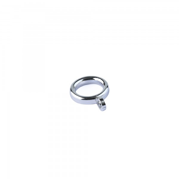Anilla cortina redonda 21mm.plata (100)