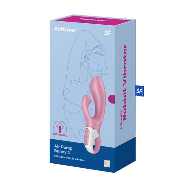 Satisfyer air pump bunny 2 inflatable rabbit vibrador 1un