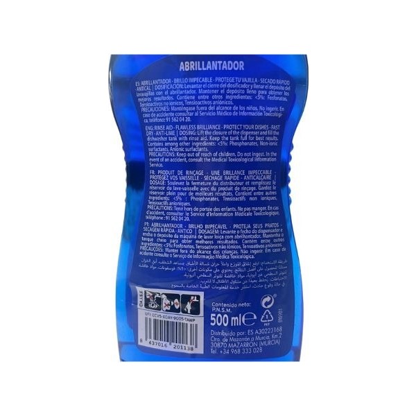 Mihogar abrillantador lavavajillas 500ml